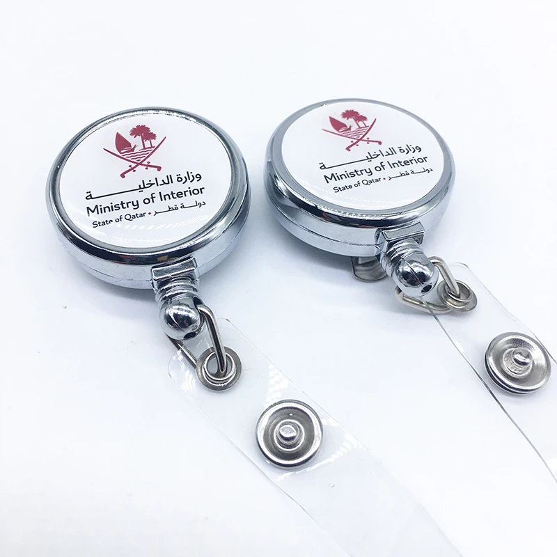 Metal Badge Reel Retractable and Stretchable Key Chain Yoyo Badge Holders