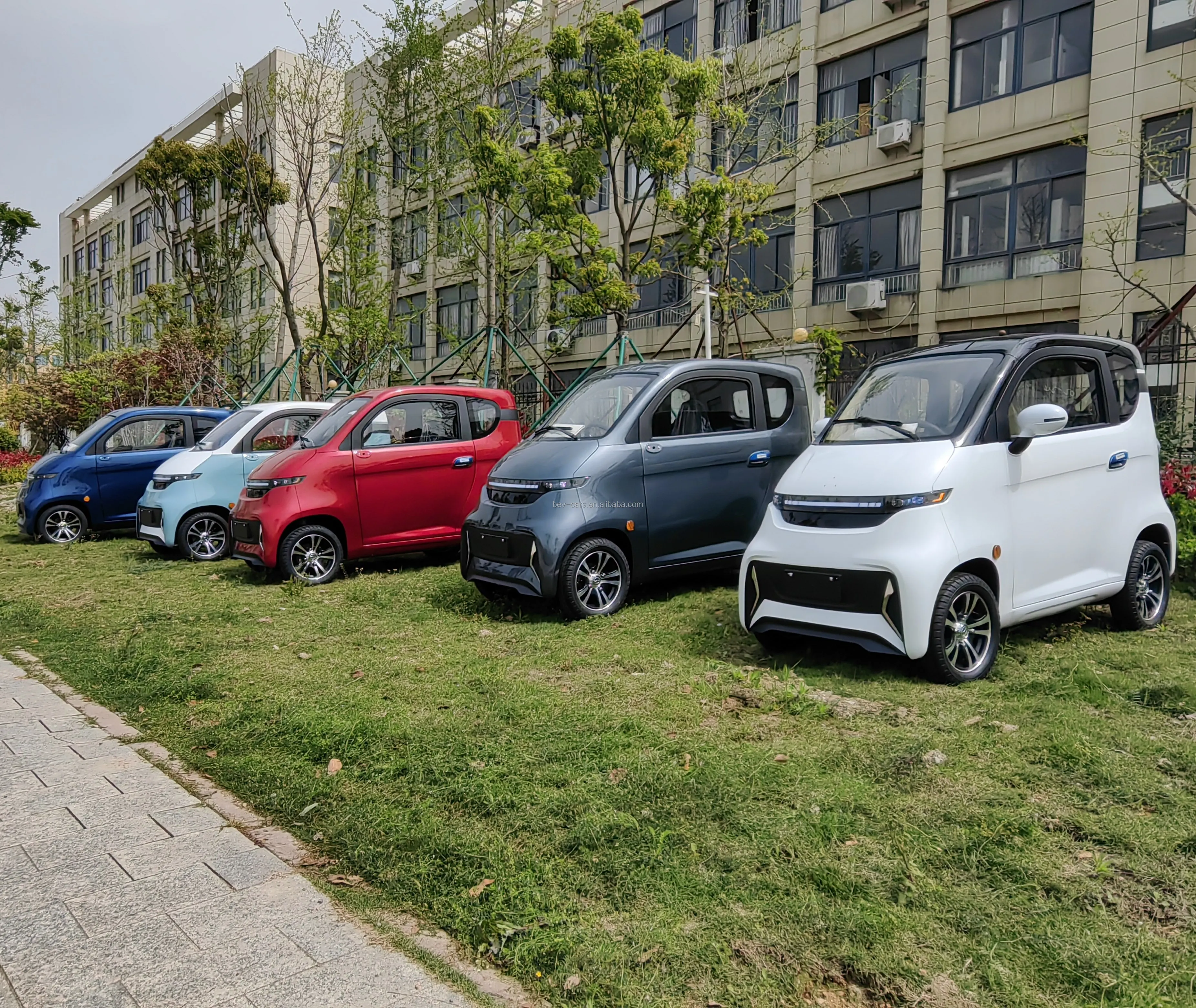 Mini electric car 2 seater Chinese 4 Wheel Electric Car 50KM/H Low Speed Electric Car With EEC