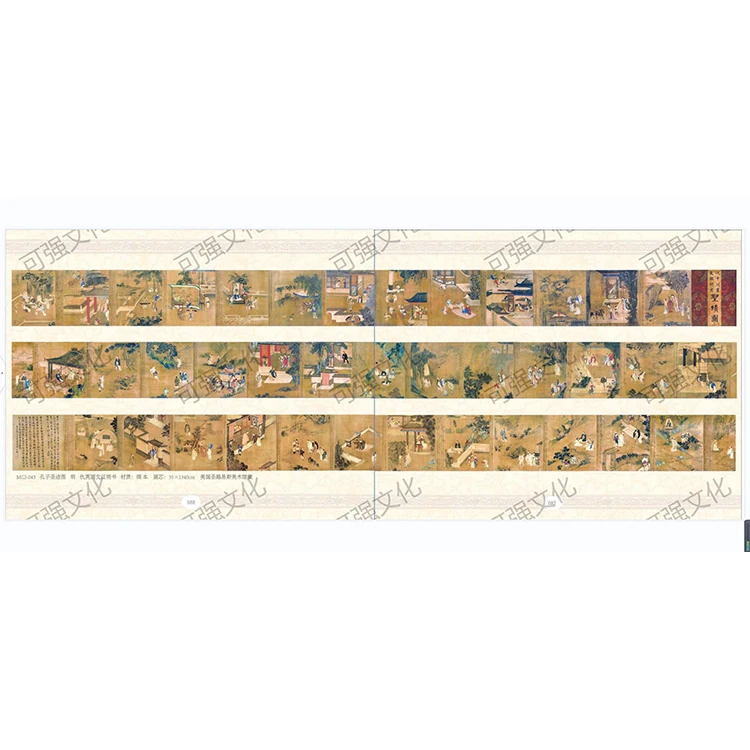 Карта священных реликеров конфуцианса известные традиционные китайские картины