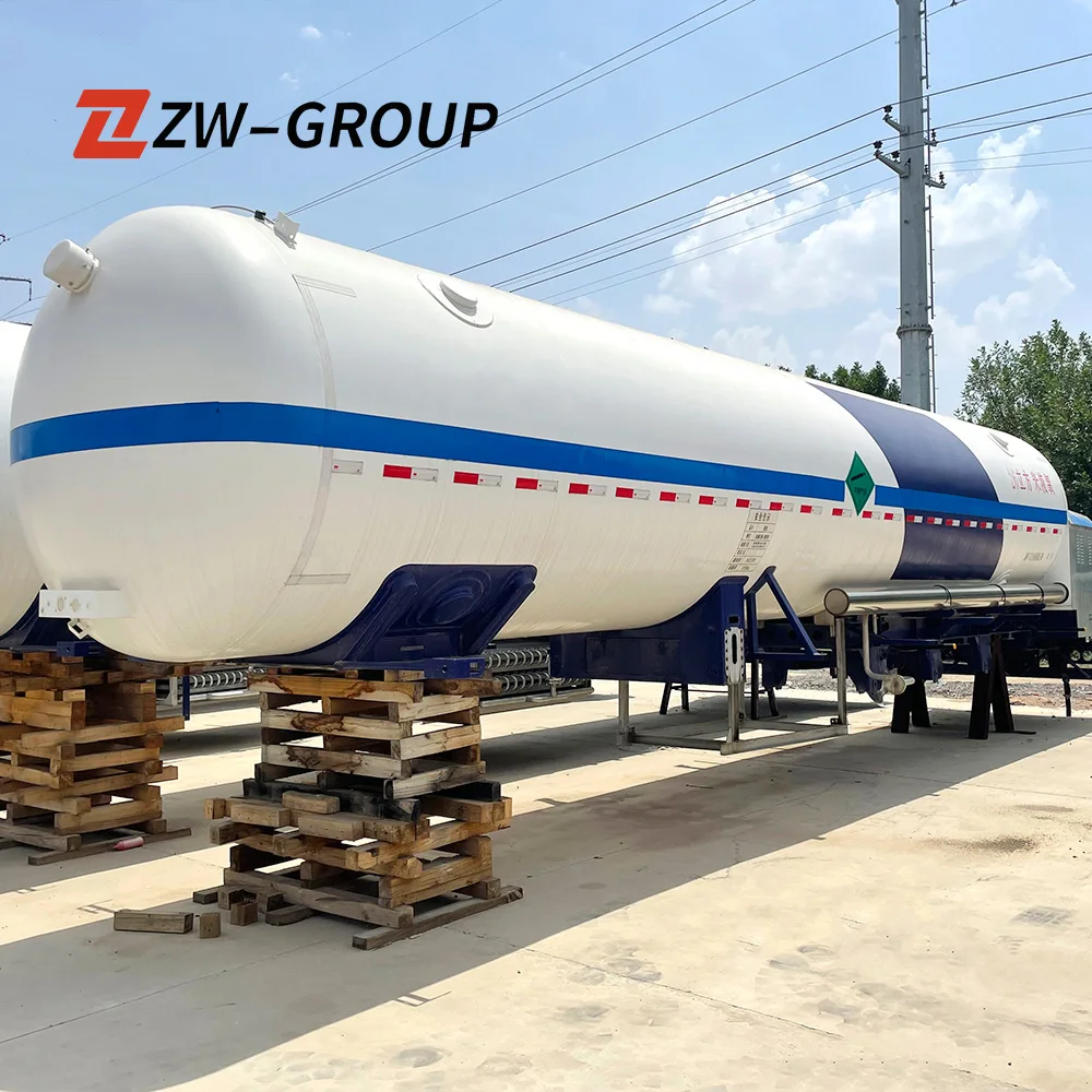 New 3 Axles  LPG Tank Trailer 59.6cbm LPG Gas Tanker Semi Trailer 10000 litres fuel tanker truck