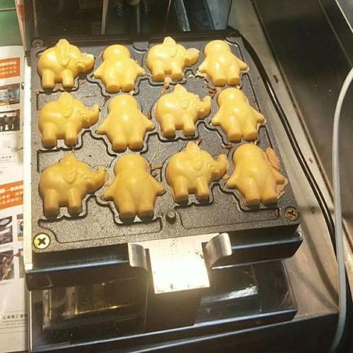 Electric 110v 220v Cartoon elephant Penguin waffle machine  Japanese style Taiyaki maker machine
