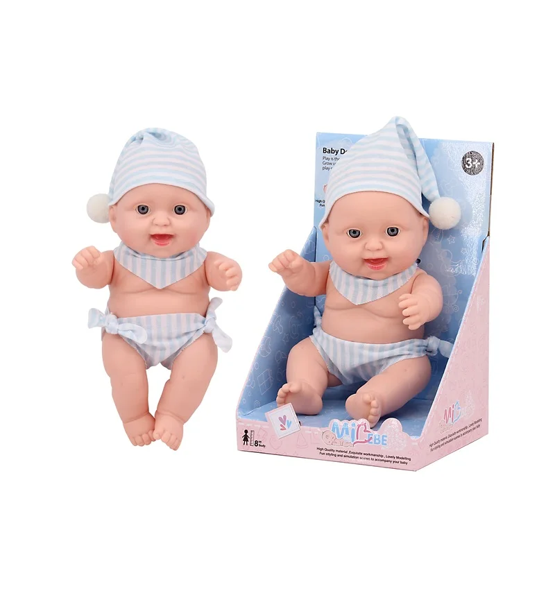 Новый товар wowtopfun игрушки 8 дюймов Детские куклы все тело сплошной силиконовый винил reborn baby doll милая кукла