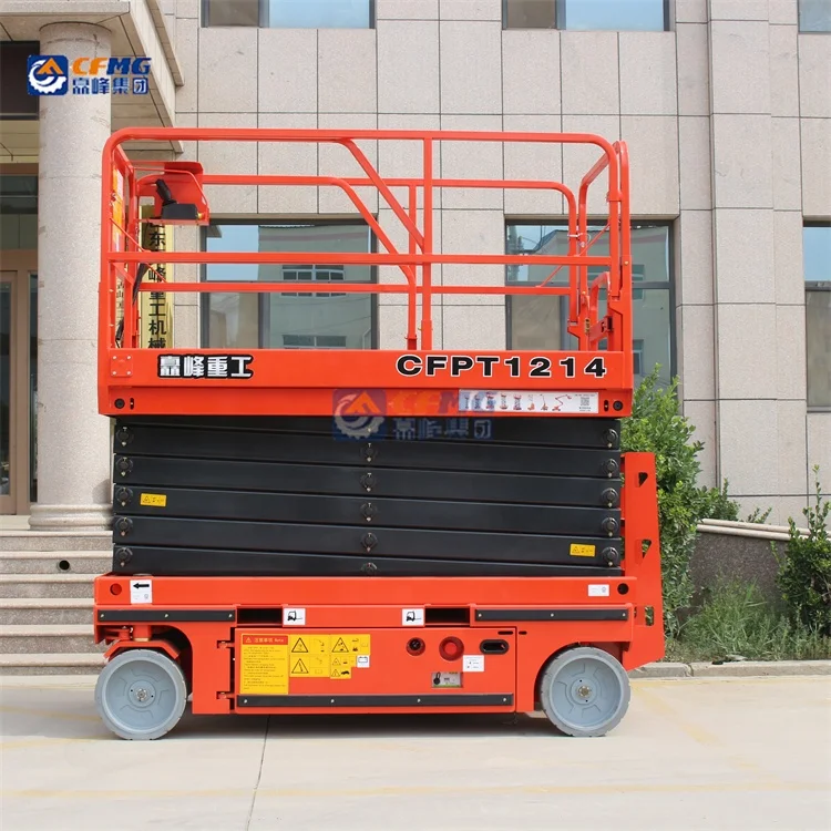 Wheeled Self Propelled scaffold low profile  6-16m mobile electric hydraulic scissor lift platform