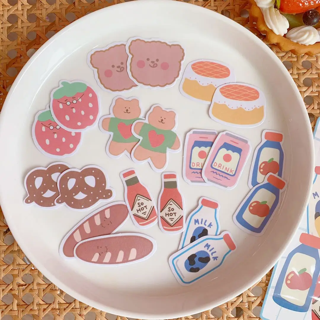 
PVC Custom Sticker Kawaii Diary Sticker Decorative Adhesive Sticker 