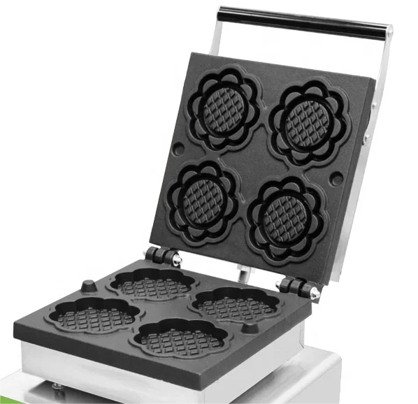 Best Selling Commercial Bakery Machinery  Sunflower Shape Waffle Maker On Sales