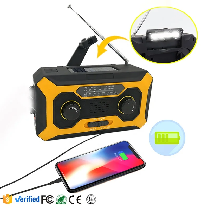 Карманная радиостанция Dooomore портативное fm-радио с аккумулятором на солнечной батарее динамо-динамик usb Портативное аварийное радио 4000