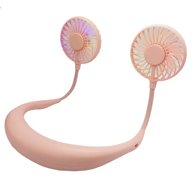 Portable Neck Fan Hand Free Personal Mini USB Neck Hang Fan 360 Degree Rotation Personal Cooling Fan