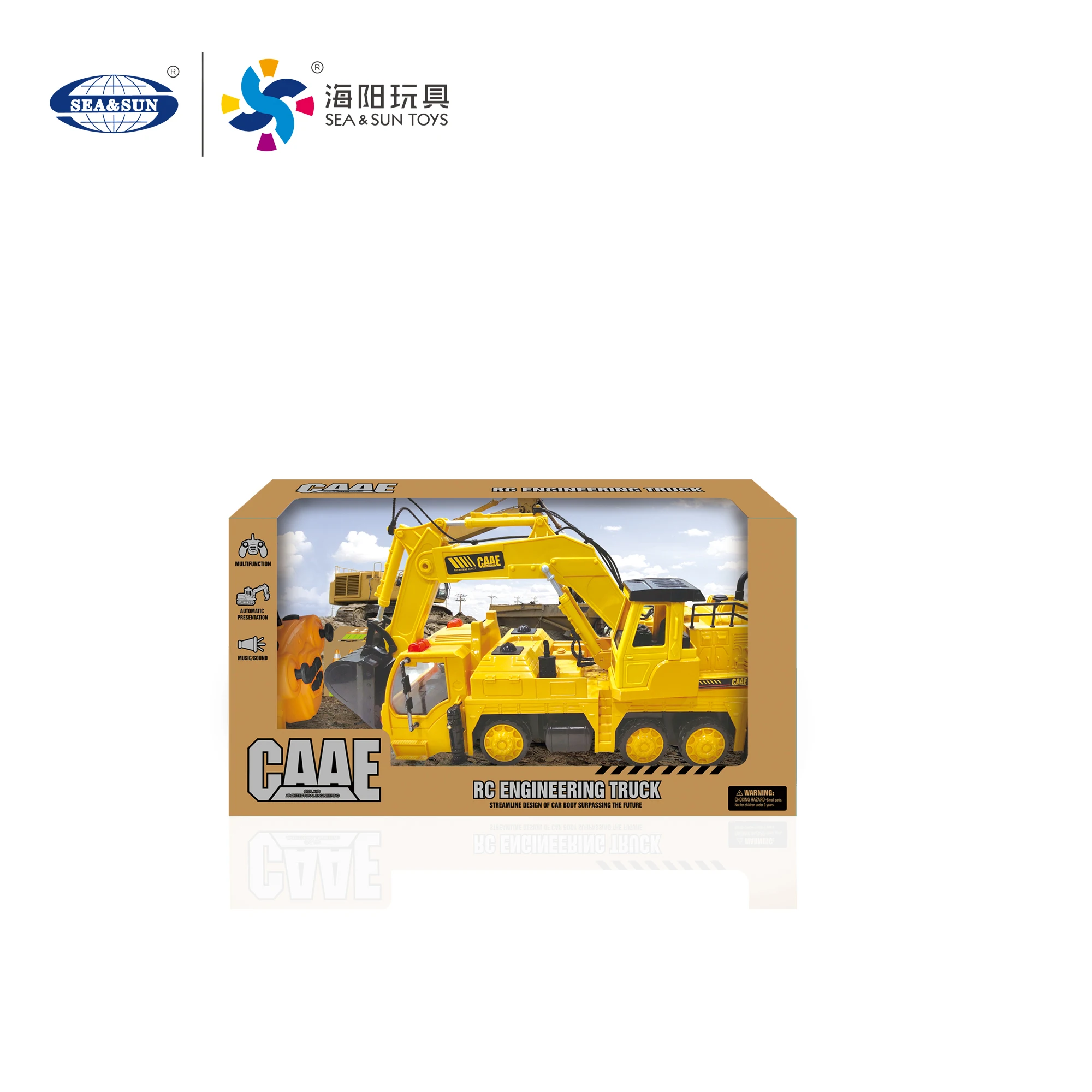 Wholesale Educational multifunction Car Toys RC Smart Toy remote control toy  excavator with music
