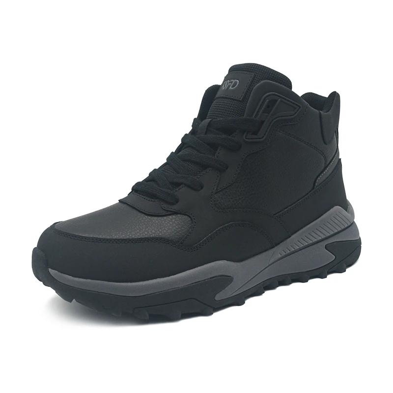 Greatshoes Black Winter Boots For Men,Luxury Snow Men Boots For Winter,Men Professional Leather Ankle Boots