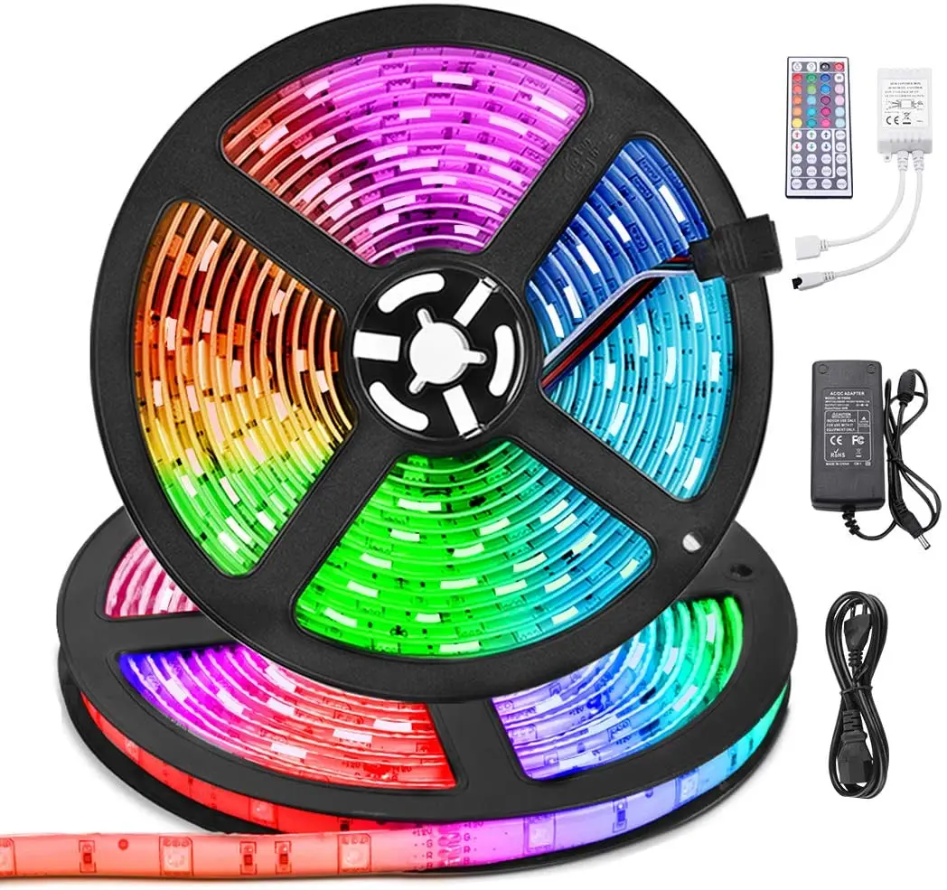 Alexa Tuya Google Home APP Remote Control Smart RGB Strip Light IP65 Waterproof WIFI Smart LED Strip WIFI LED Strip Light