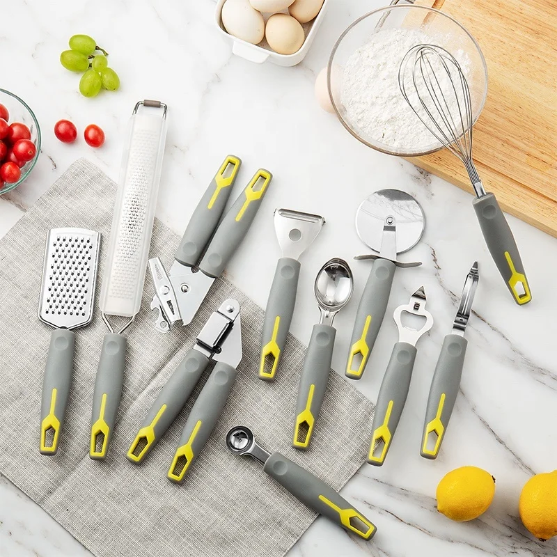 2021 New Design Stainless Steel Kitchenware Set With PP Non-Slip Handle Safe