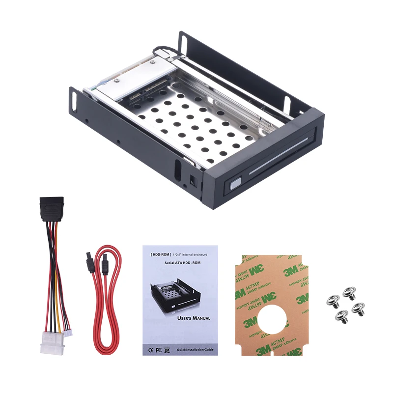 Unestech 2.5' SATA HDD Mobile Rack ,Support Hot- Swap for 3.5' Floppy Drive Bay