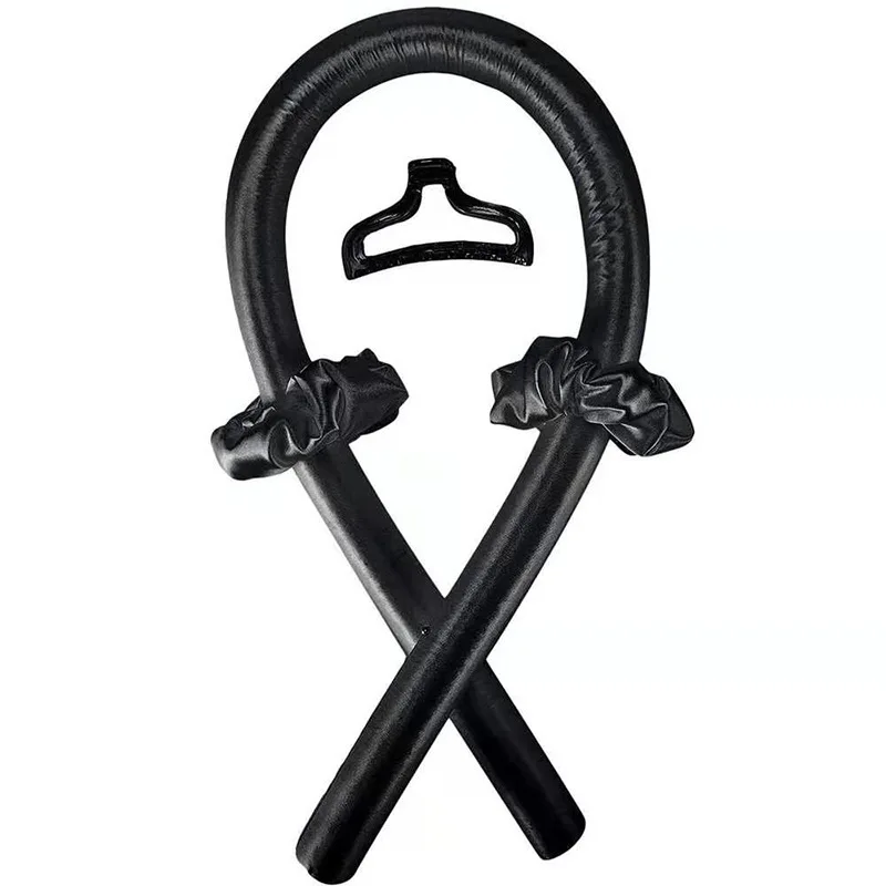 Бигуди для волос jumbo, плойка с большим цветочным узором из мягкого атласа, беспроводной набор розовых инструментов