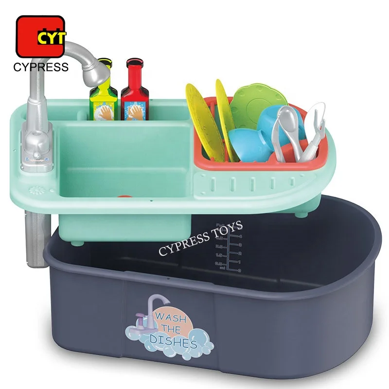 Pretend Play Simulation Set Kitchen Sink Toy Dishwasher Toy For Kids