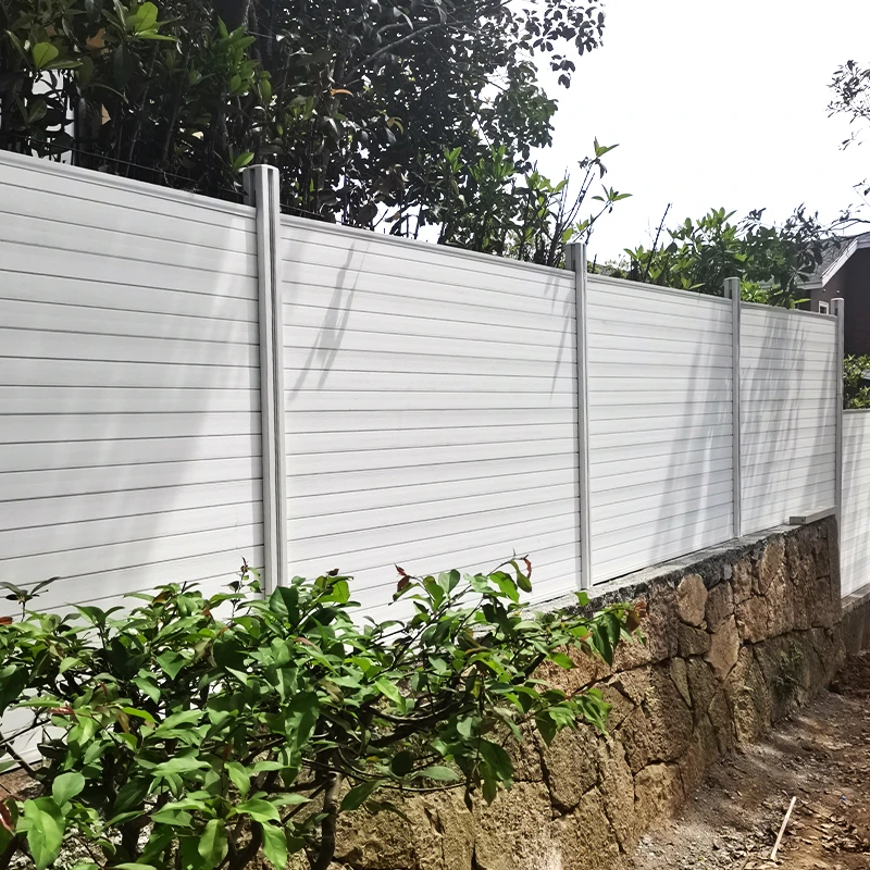 New Product Wpc Coextrusion Fence Panel Outdoor Garden Composite Wood Garden Fence Panels Wpc