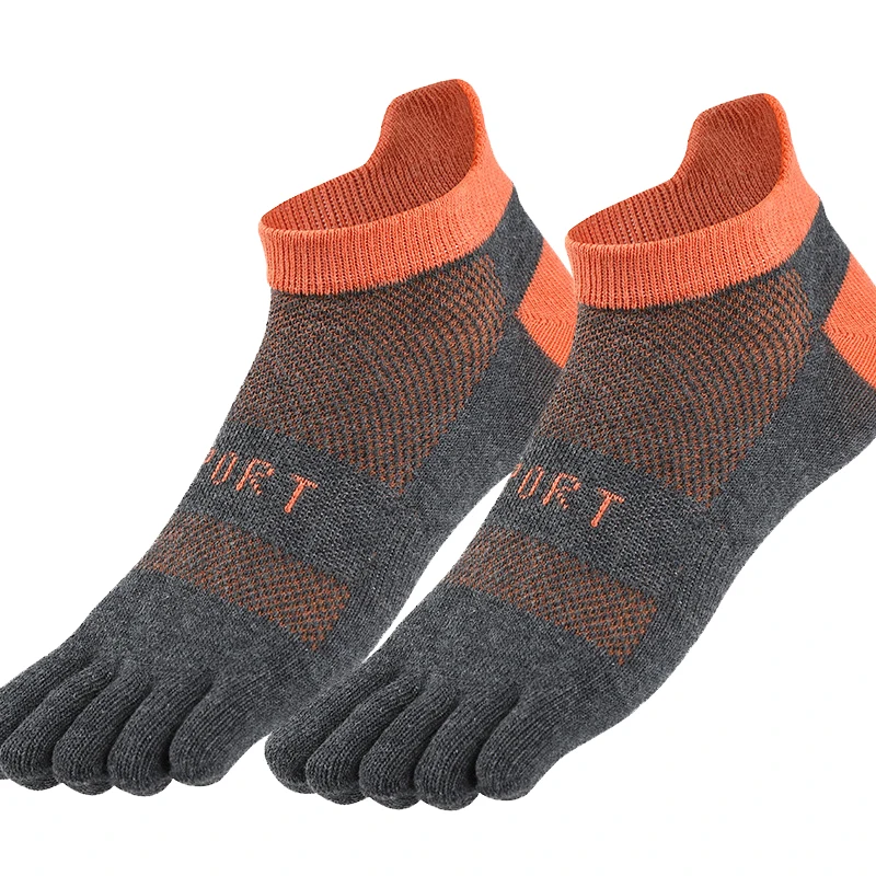 High quality custom logo cotton breathable ankle good best running socks for men to prevent toe blisters running
