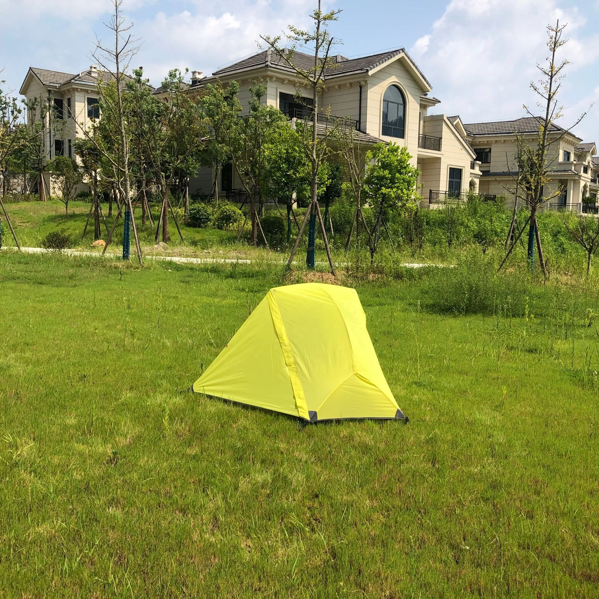 Yellow Color MSR Hubba Hubba NX 1 Person Lightweight Backpacking Tent, CZX-341 Yellow Camping Tent come with matched footprint