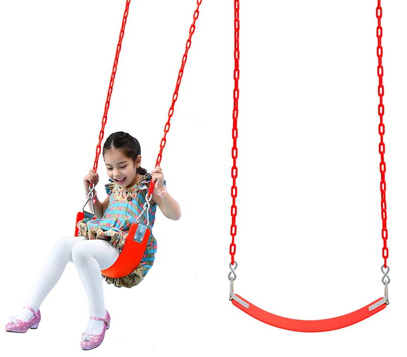 brand wholesale new product children flexible single belt swing set kids outdoor playground toy swing