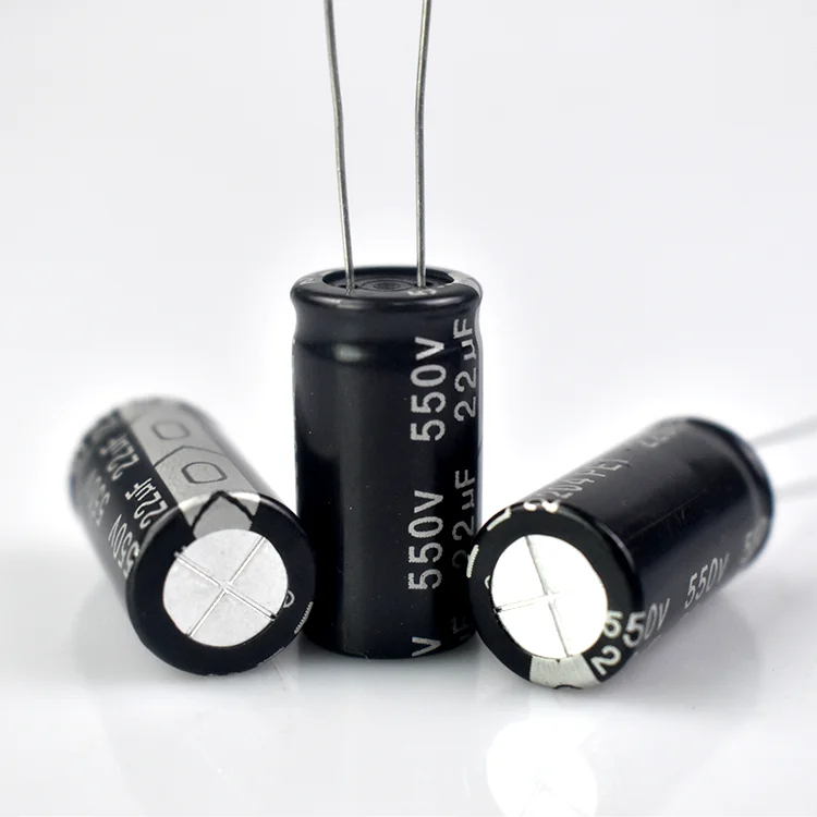 Best Seller 22UF/550V 13*25 High High Ripple Long Life Aluminum Electrolytic Capacitor for Electronic Ballasts