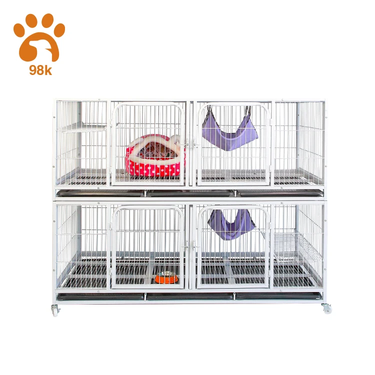 2020 High Quality Manufacturer 3-storey 6-door Galvanized Strong Breeding Cage
