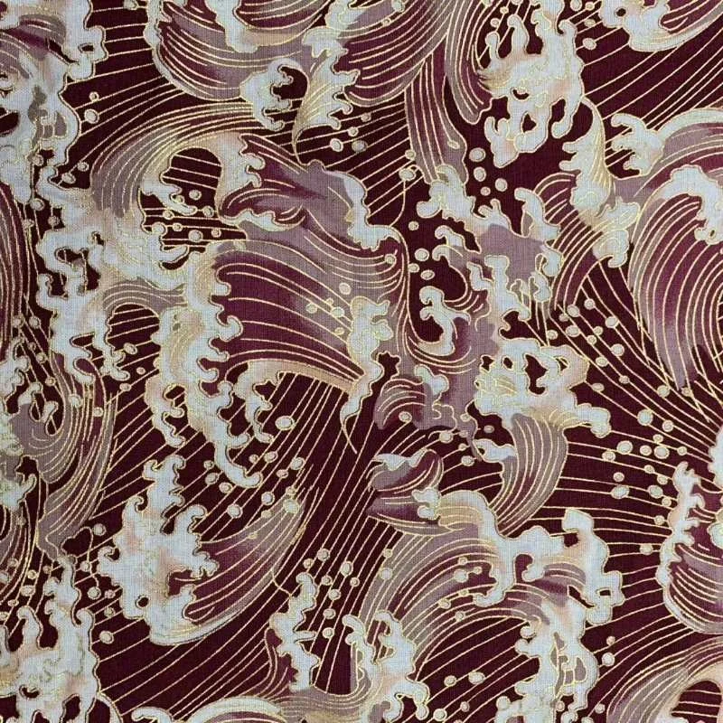 High Quality Fashion Design 100% Polyester Gold Printed Softes Microfiber Fabric