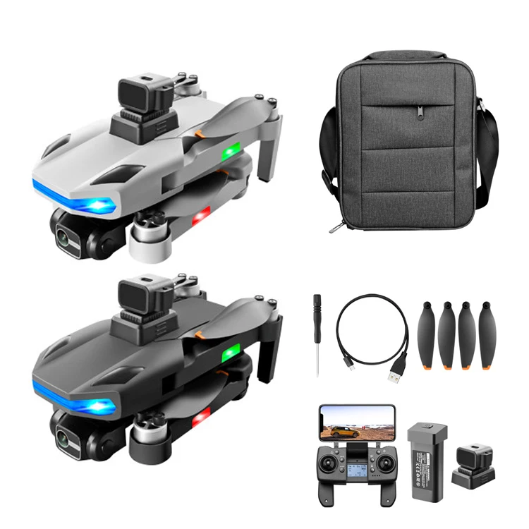 Wholesale GPS RC Drone 8K Dual HD Camera 3-Axis Gimbal FPV Obstacle Avoidance 5G Brushless Quadcopter Toy Drone
