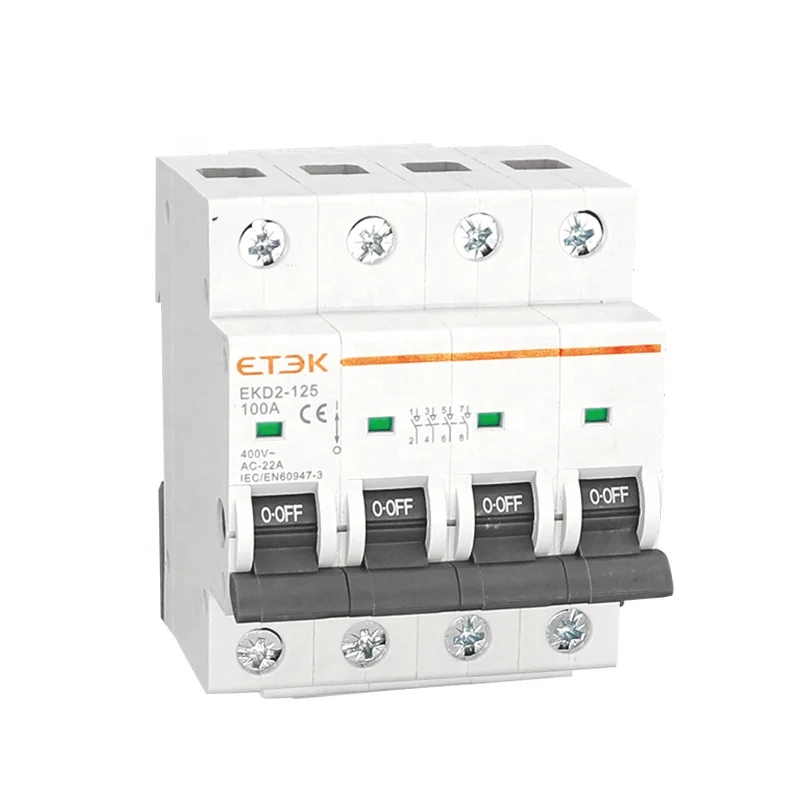 ETEK EKD2-125 Американская классификация проводов 2р 100A экономический тип изоляция рубильник