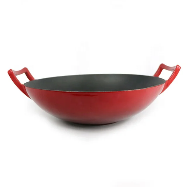 Manufacturers Wholesale Double Handle Enamel Cast Iron Pot