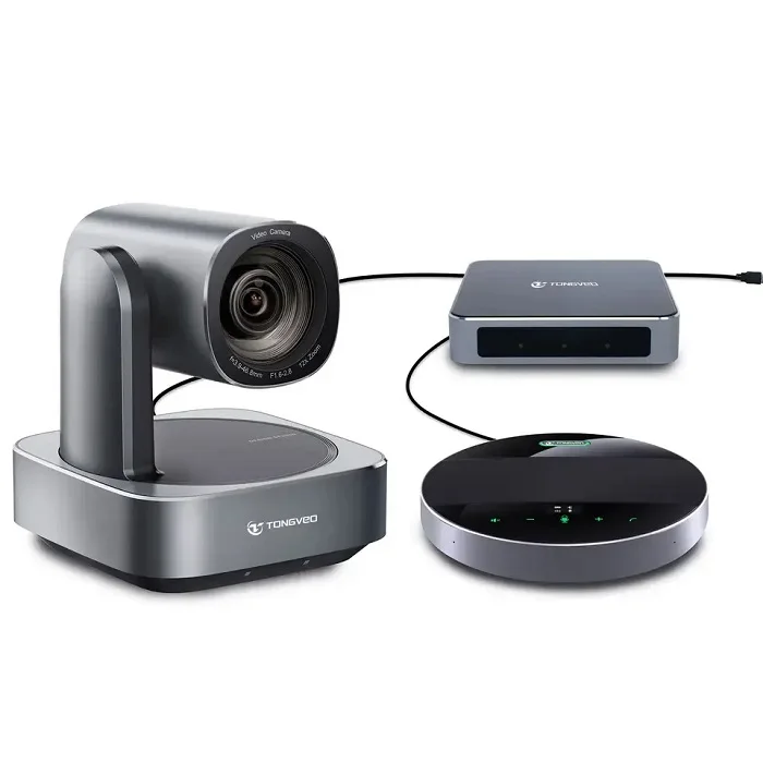CE Certified Conference System (Camera, Microphone, and Speaker Bar with Hub for Small & Medium Conference Rooms , NoiseBlock AI