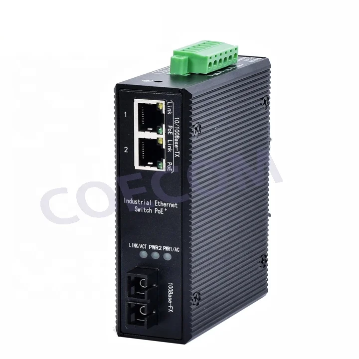 
ROHS 100M Fiber Converter LC Fiber to Lan Converter SFP Single Mode 2 Port Optical Fiber Converter 20km 