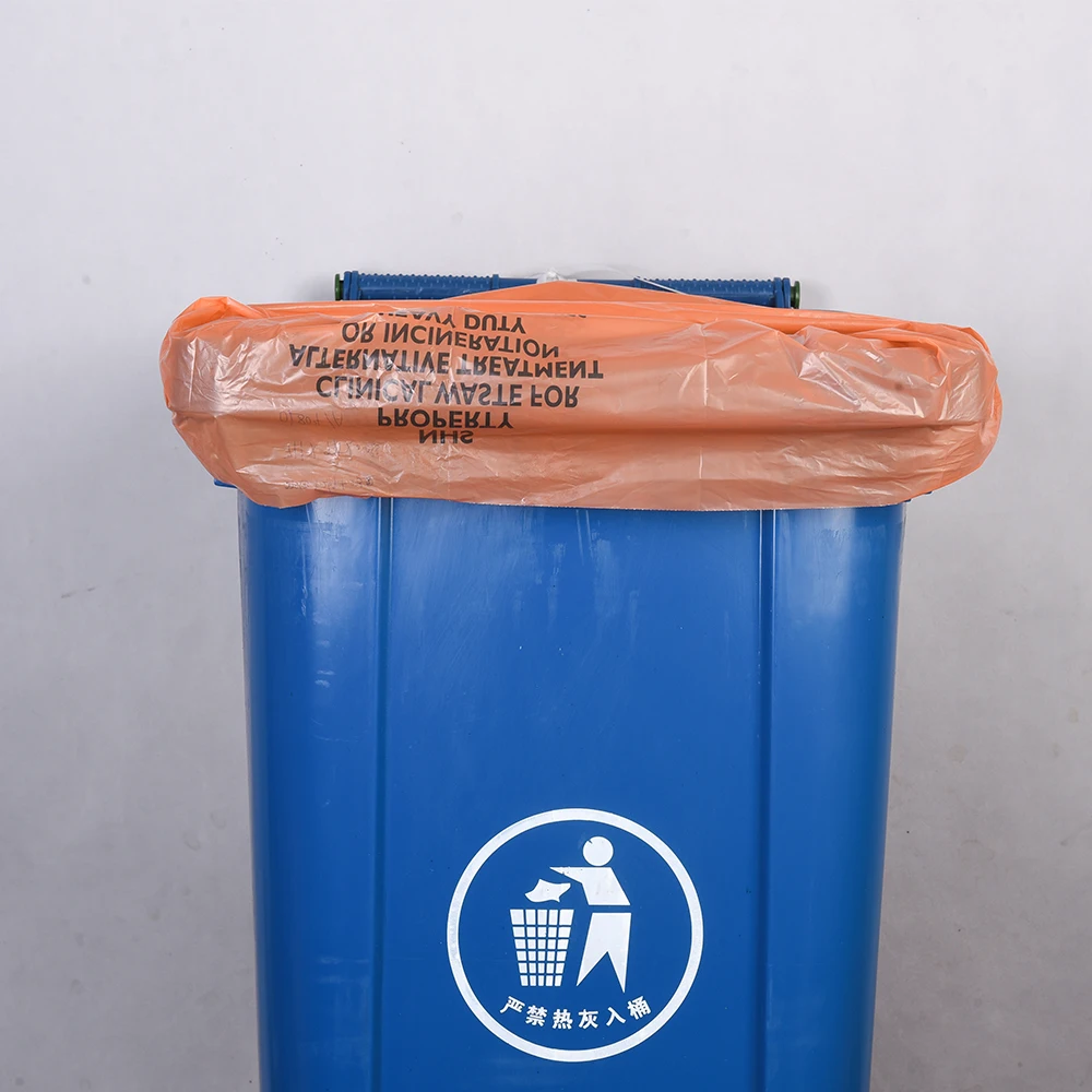 Direct Vietnam Factory Yellow Plastic Bags Valve Clinical Waste Chemical Featuring Screen Printing Embossing Gravure Printing