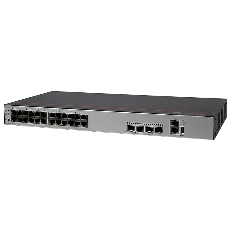 Gigabit Switch S5735-L24P4S-A 24*10/100/1000BASE-T ports, 4*GE SFP ports, PoE+, AC power