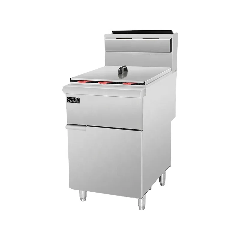 Commercial 5 tube 34L deep fryer LPG gas potato chips fryer chicken machine for restaurant