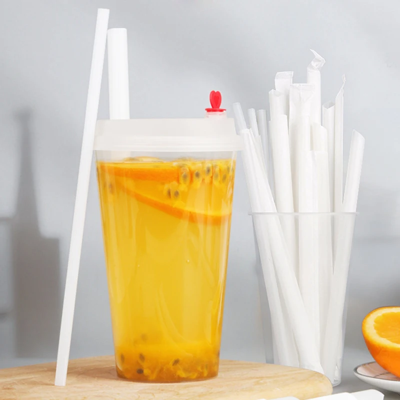 Eco friendly size pla corn straws plastic biodegradable for drink