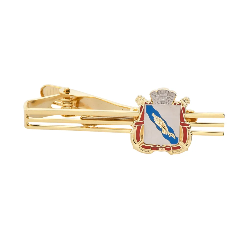 Custom Logo Gift Tie Pins For Men Custom Tie Clip Brass Clip For Collar