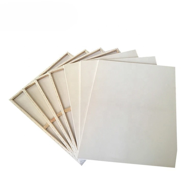 Beginner material texture painting with frame wood strips acrylic paint gouache canvas painting board wholesale