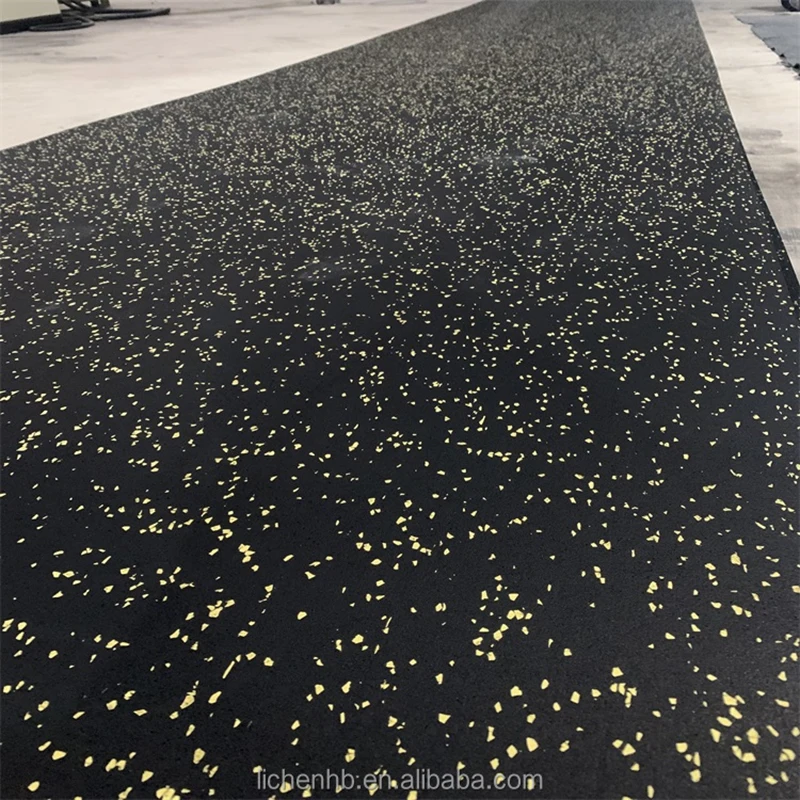Best quality 15% EPDM multiple color available gym rubber flooring roll mat thickness from 3mm to 12mm