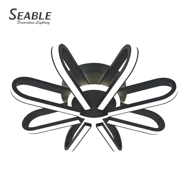 Classic remote black suspended multi color office home led ceiling light