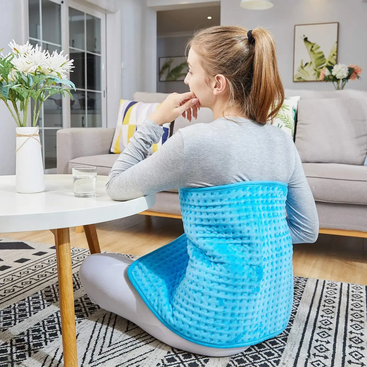 Fast heated machine washable personal care back body mattress warmer mat electric heating pad