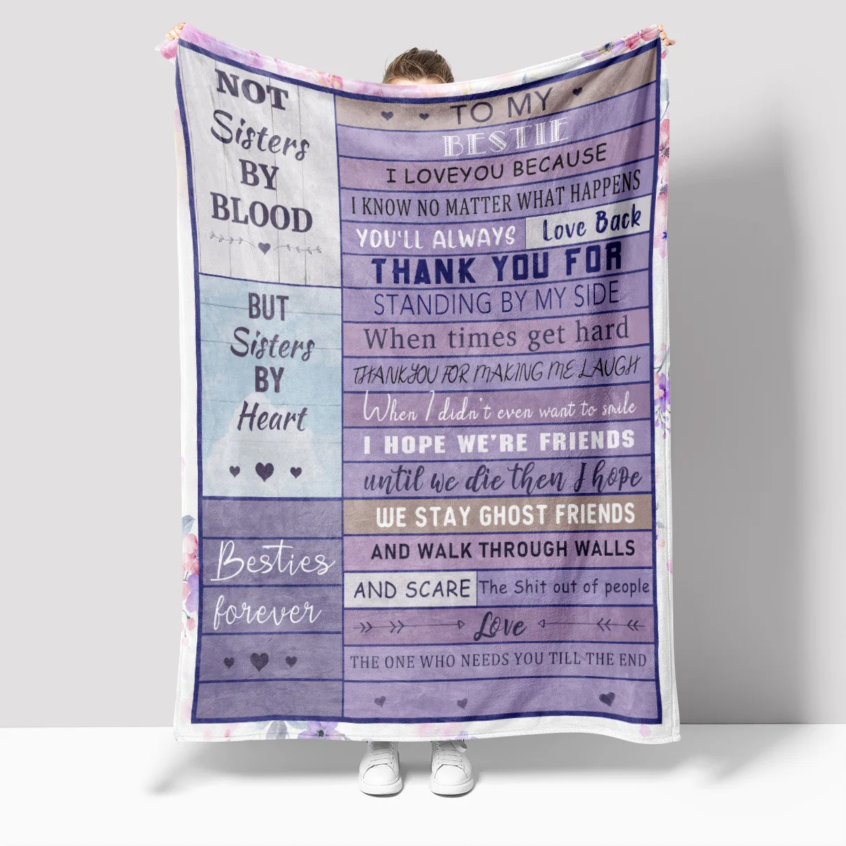 Wholesale High Quality Personalized Super Soft Polyester 3D Custom Photo Printed White Fleece Blanket For Gift