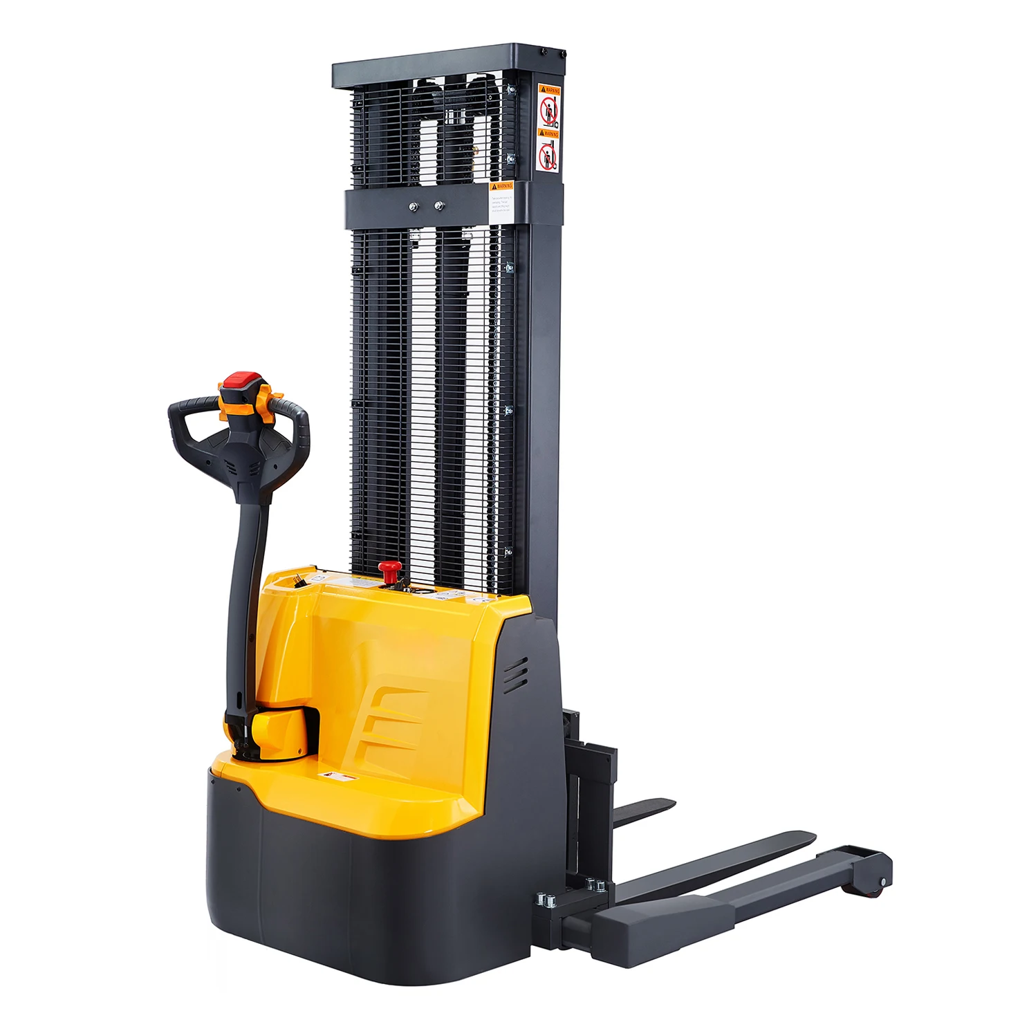 
Xilin Hot Sale 1.6m 2.5m 1000kg 2200lbs Electric Hydraulic Walkie Stacker With Adjustable Legs For Warehouse 