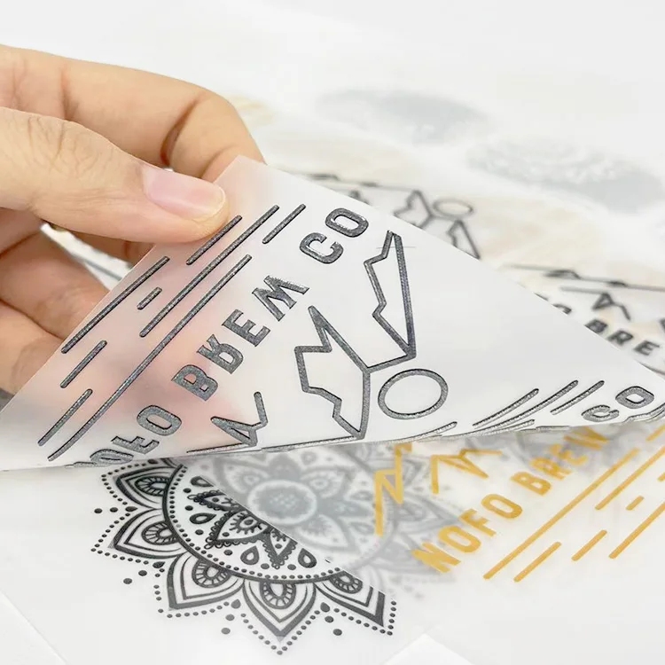 Пользовательский логотип наклейка для одежды переводная Печать Пользовательский логотип теплопередача