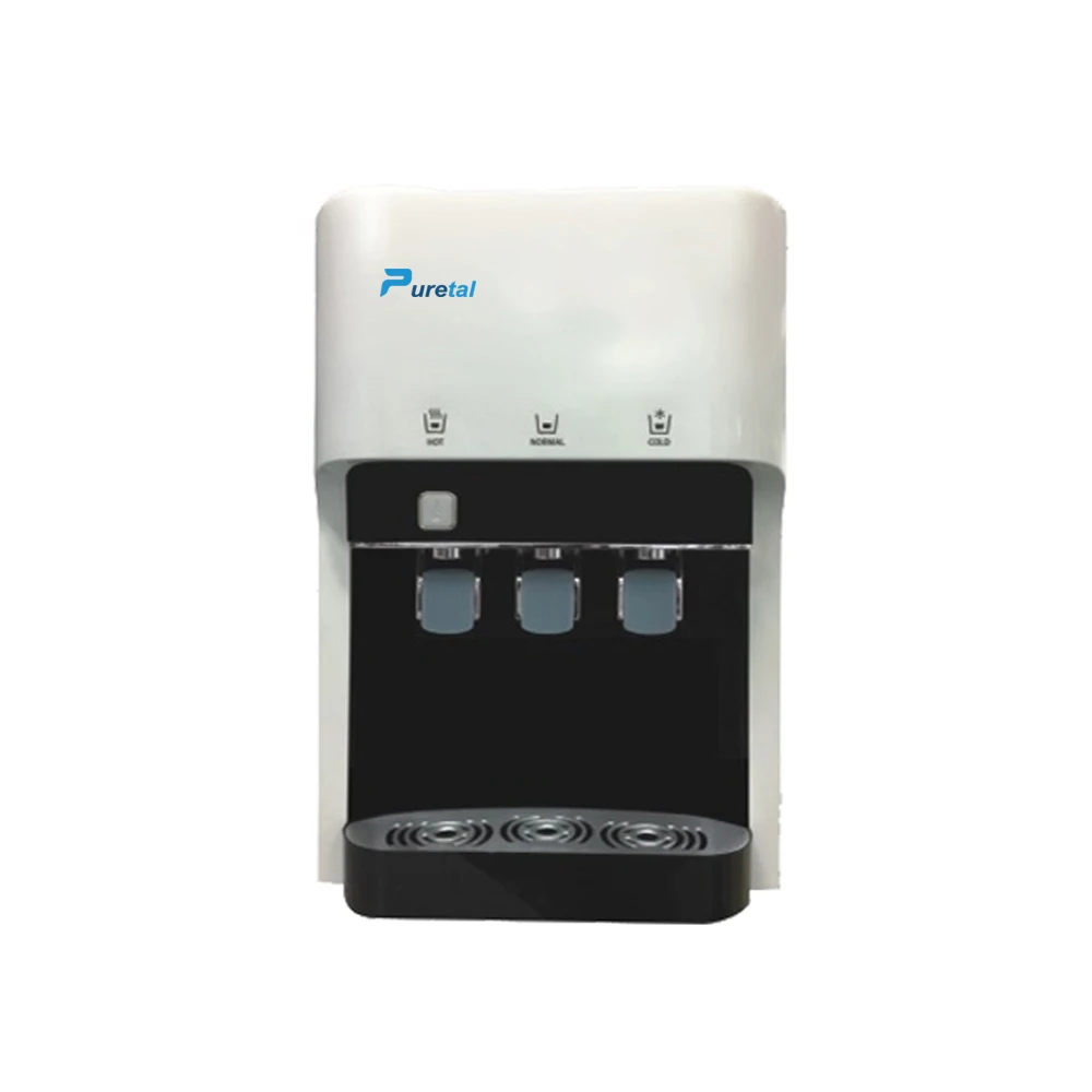 220V 3 Taps POU Water Purifier Dispenser Water Cooler Fountain with UF/RO Filters