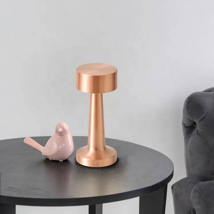 Bar Restaurant Metal Table Lamp Touch Rechargeable Desktop Night Light Nordic Metal Retro Decorative Lamp Led Table Lamps