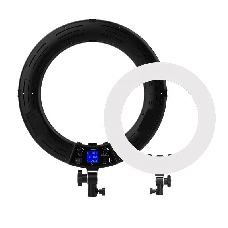 90W Fill Light Photographic Ringlight 18 Inches Selfie Led Ring Light