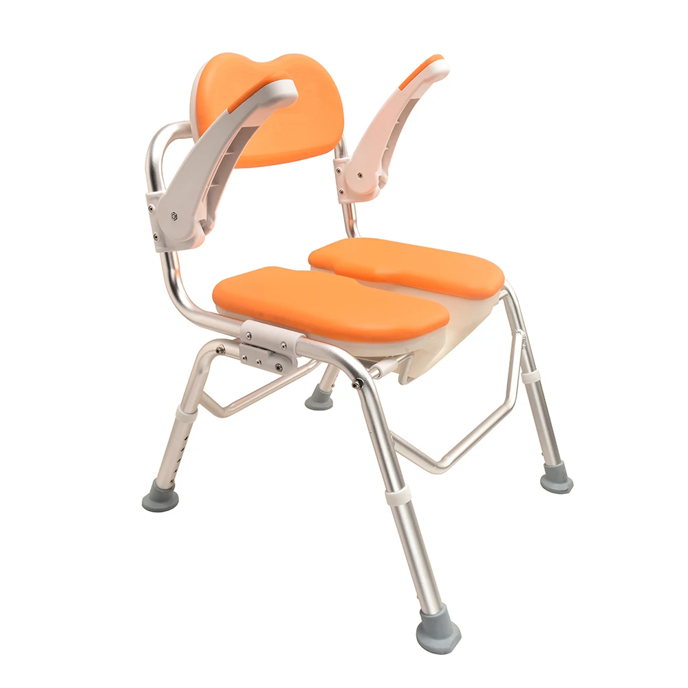 Multifunctional aluminium folding bath chair non-slip shower chair for elderly and disabled