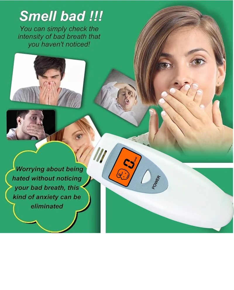 Quick Response Bad Breath Tester Portable Oral Hygiene Condition Tester Mouth Internal Odor Monitor Tools