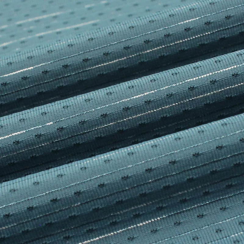 Sample 80% Nylon 5% Polyester 15% Spandex Wholesale customization Cool Quick Dry Sports Mesh Fabric For Sportswear T shirt Tops