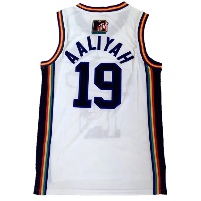 Hot Selling Aaliyah #19 Bricklayers Basketball Jersey Retro basketball uniform
