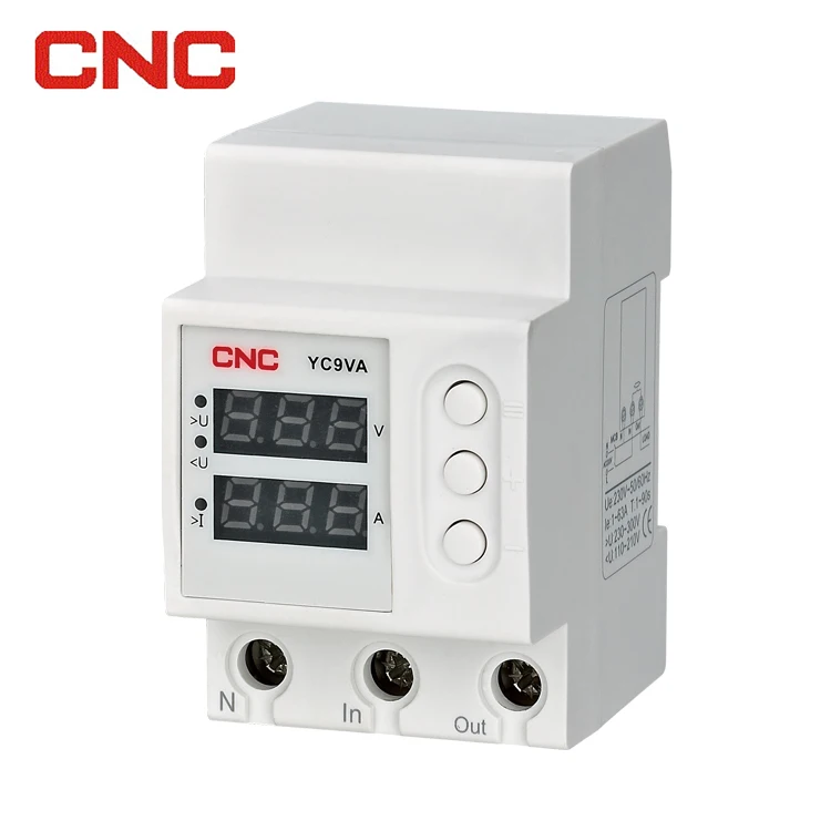  CNC YC9VA 1-63A регулируемое устройство защиты от перегрузки и пониженного напряжения 230V